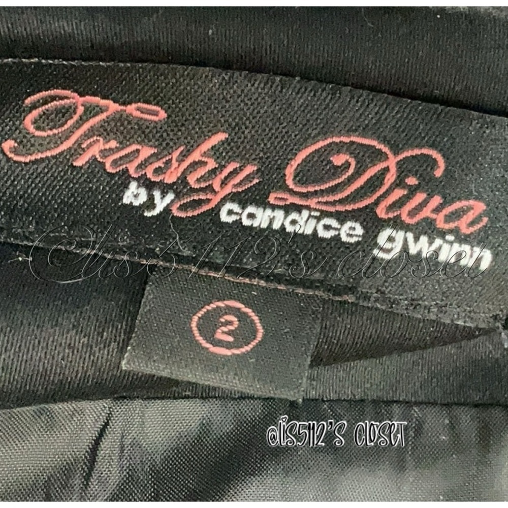 Trashy Diva Cutaway Courtney Coat Dress in Matte Black Size 2 - Picture 5 of 14